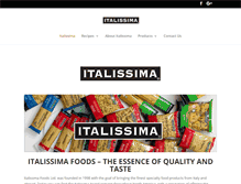 Tablet Screenshot of italissima.com